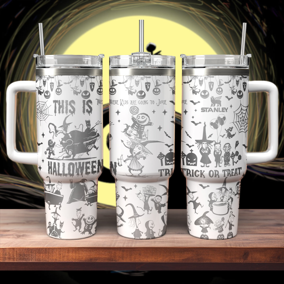 Halloween Lock Shock And Barrel Custom Stanley Cup 40 oz 30 oz Tumbler With HandleTVC2301557