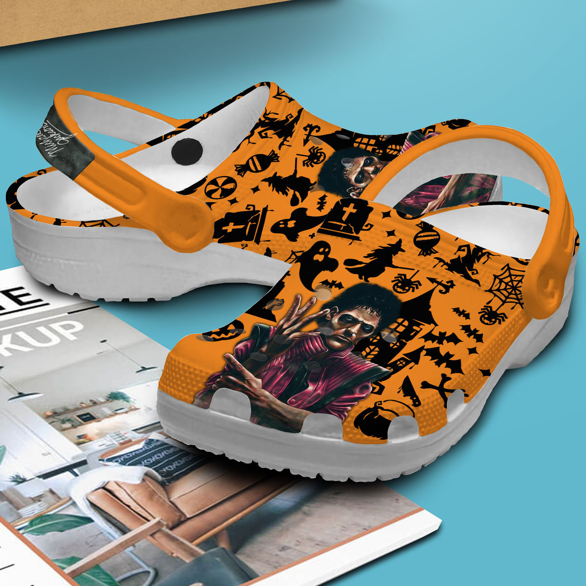 Halloween Michael Jackson Music Crocs Crocband Clogs Shoes Comfortable For Men Women and Kids - Image 2