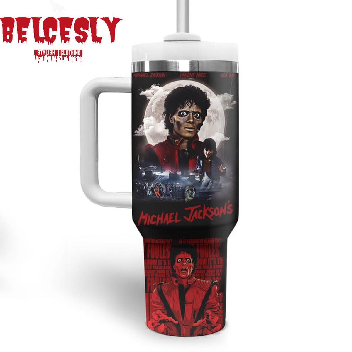 Halloween Michael Jackson Music Custom Stanley Cup 40 oz 30 oz Tumbler With HandleTVC2301534 - Image 3