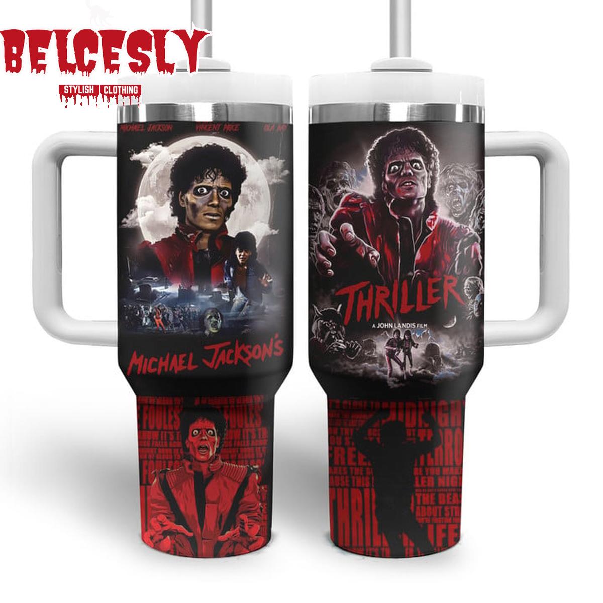 Halloween Michael Jackson Music Custom Stanley Cup 40 oz 30 oz Tumbler With HandleTVC2301534 - Image 2