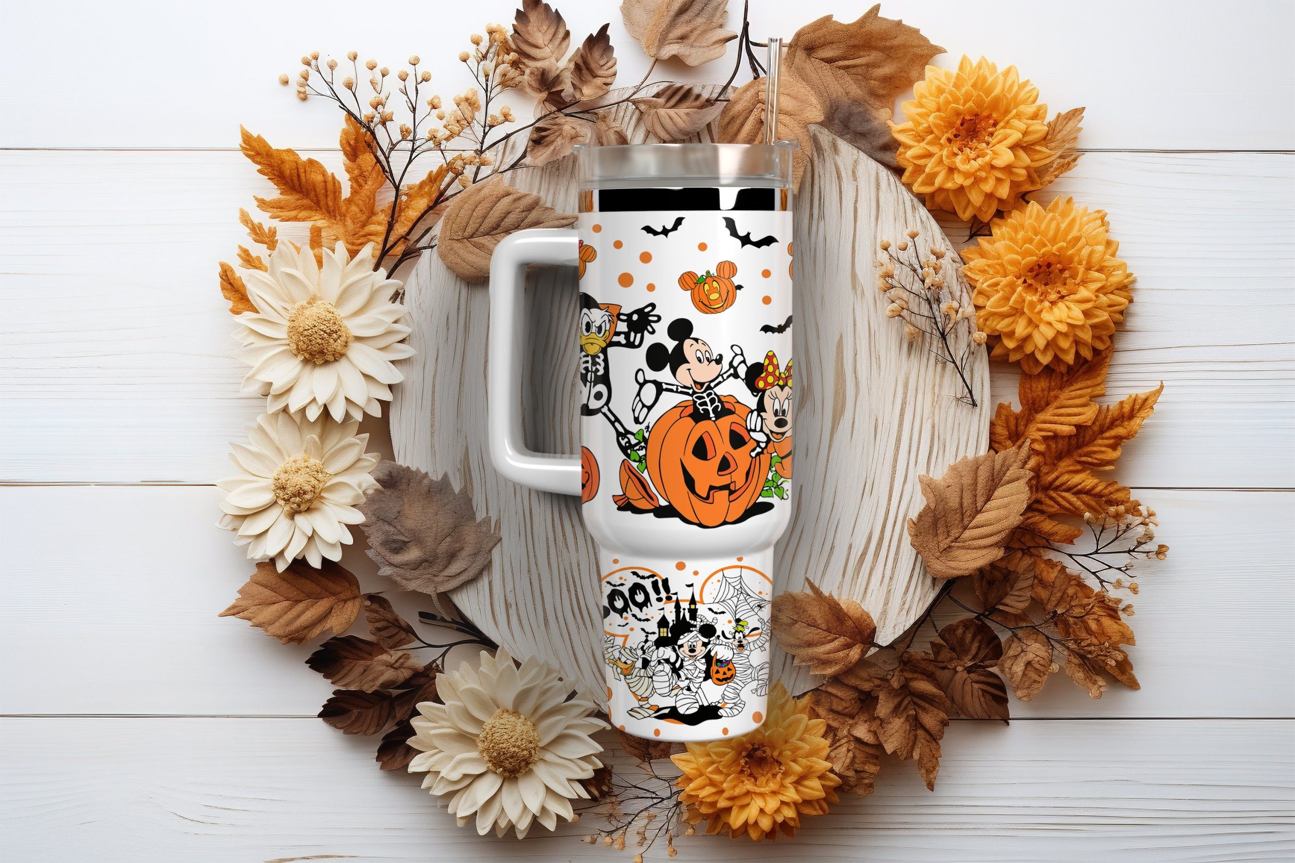 Halloween Mickey And Friends Disney Cartoon Custom Stanley Cup 40 oz 30 oz Tumbler With HandleTVC2301877 - Image 2