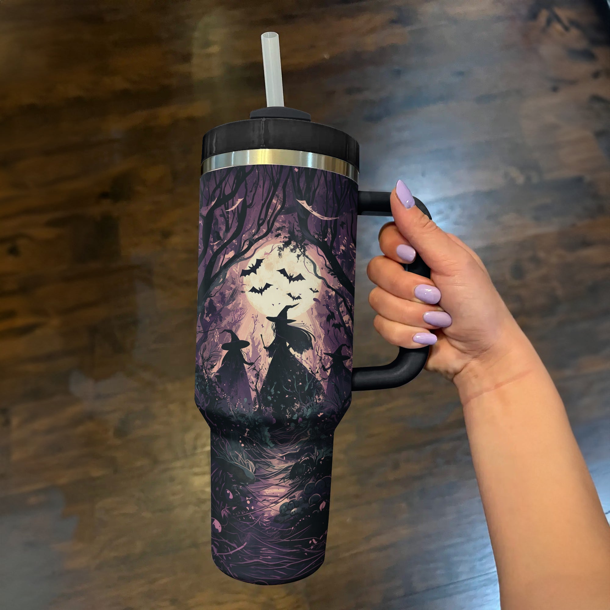 Halloween Midnight Witch Coven Custom Stanley Cup 40 oz 30 oz Tumbler With HandleTVC2301585 - Image 3