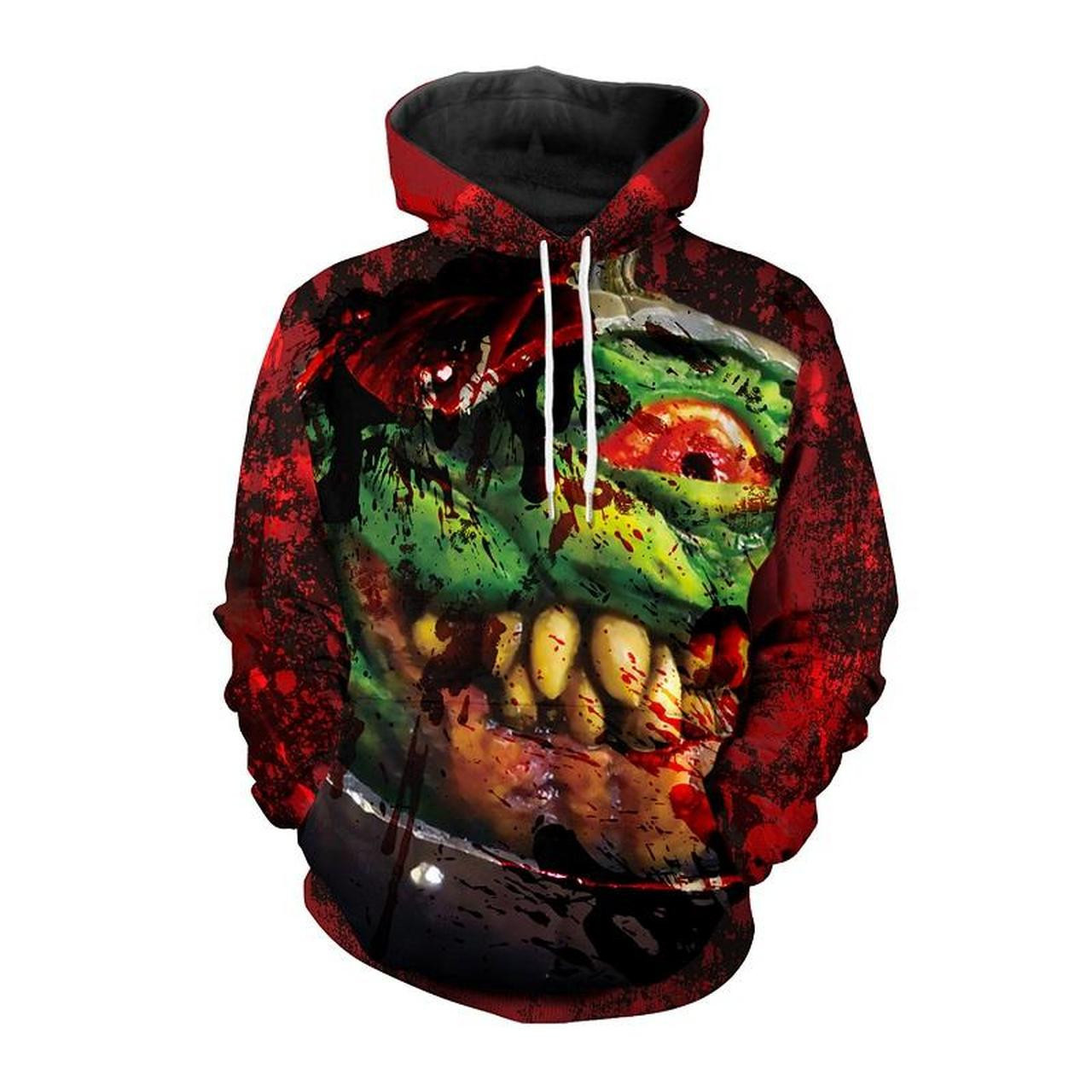 Halloween Monster Print 3D All Over Print Hoodie, Zip Hoodie