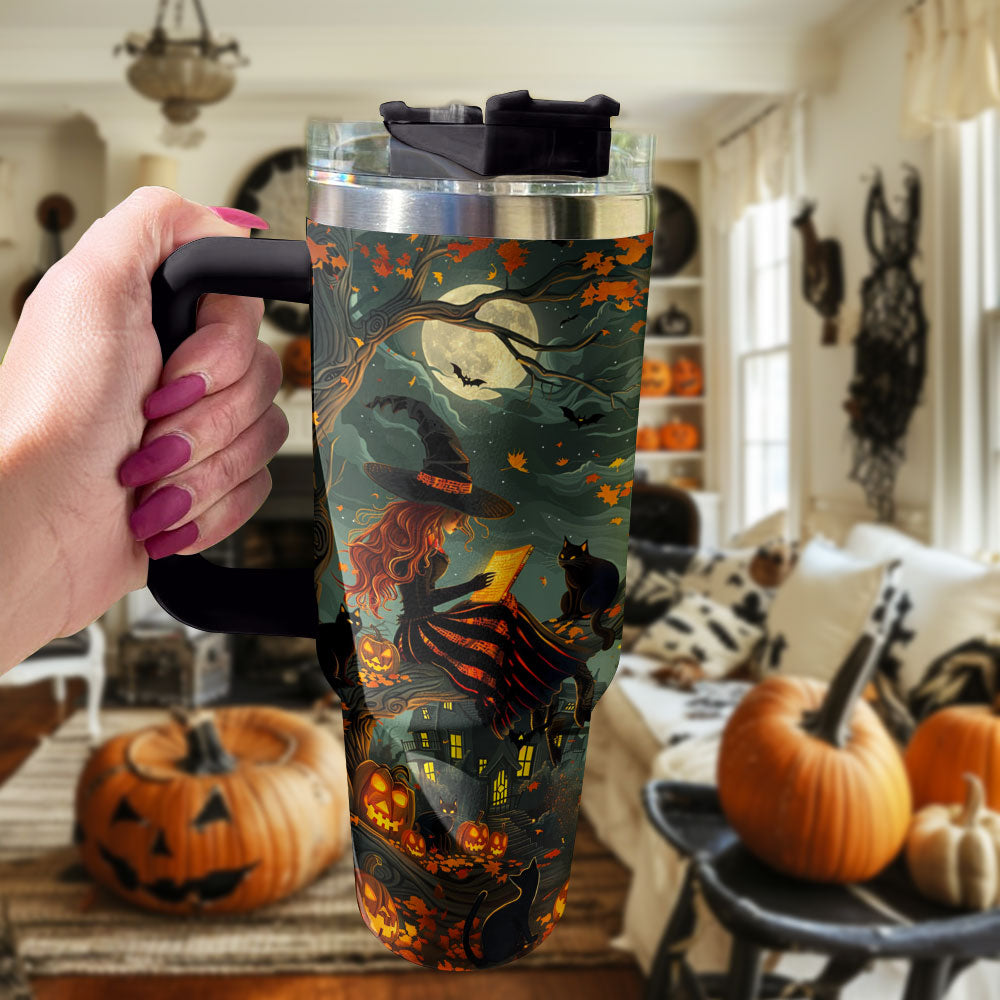 Halloween Moonlit Witching Custom Stanley Cup 40 oz 30 oz Tumbler With HandleTVC2301585 - Image 2