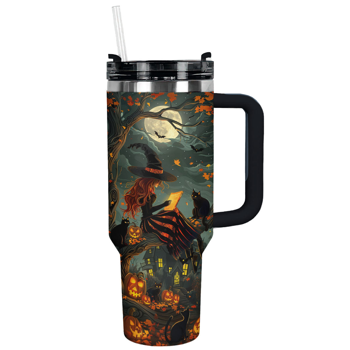 Halloween Moonlit Witching Custom Stanley Cup 40 oz 30 oz Tumbler With HandleTVC2301585
