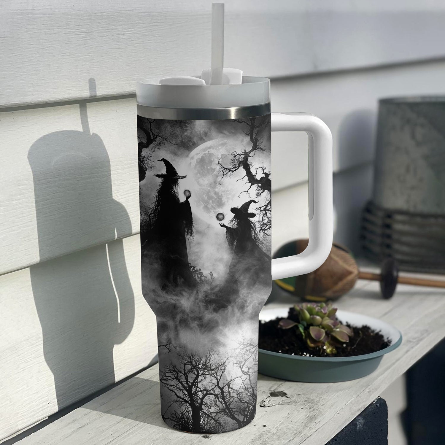 Halloween Mystical Witches Moonlight Custom Stanley Cup 40 oz 30 oz Tumbler With HandleTVC2301645 - Image 2