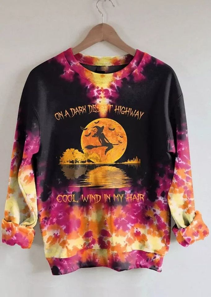 Halloween On A Dark Desert Highway Cool Wind In My Hair Sweatshirt