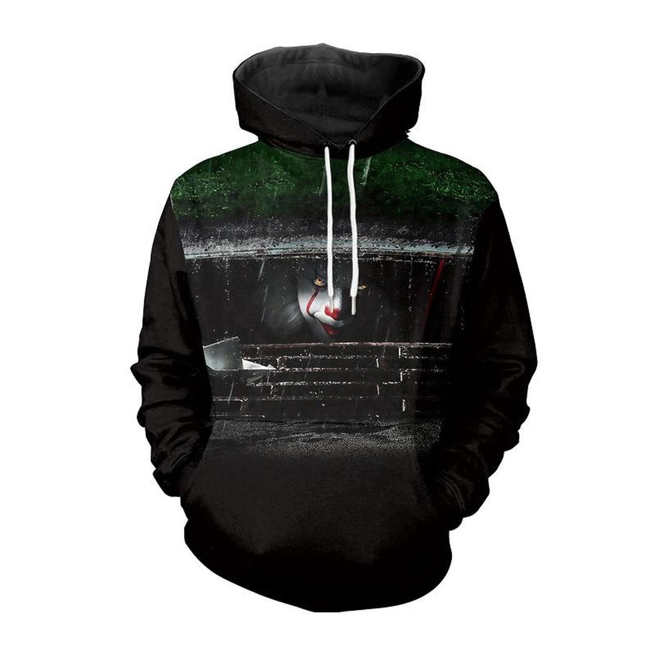 Halloween Pennywise Clown Print 3D All Over Print Hoodie, Zip Hoodie