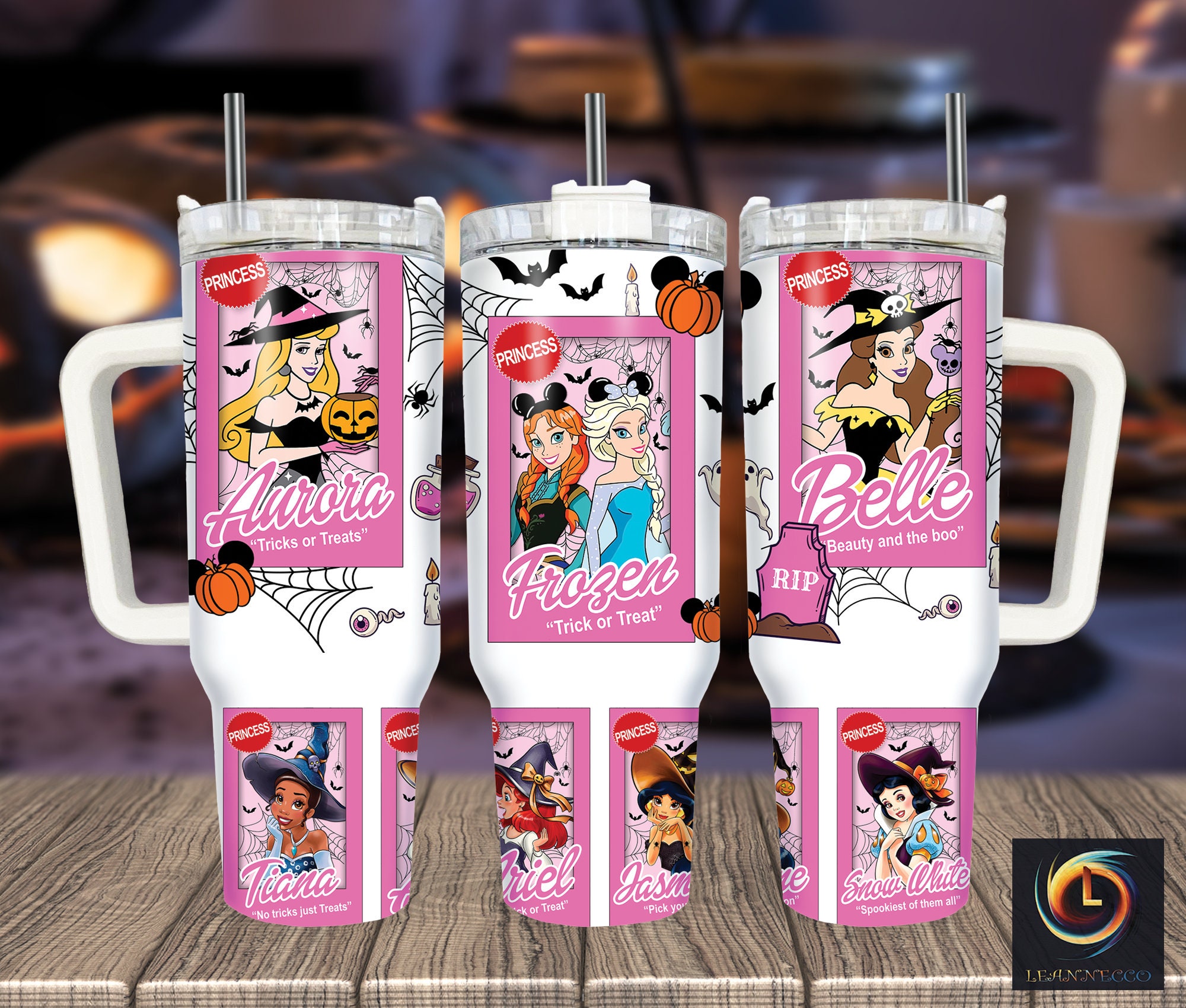 Halloween Princesses Disney Cartoon Custom Stanley Cup 40 oz 30 oz Tumbler With HandleTVC2301995