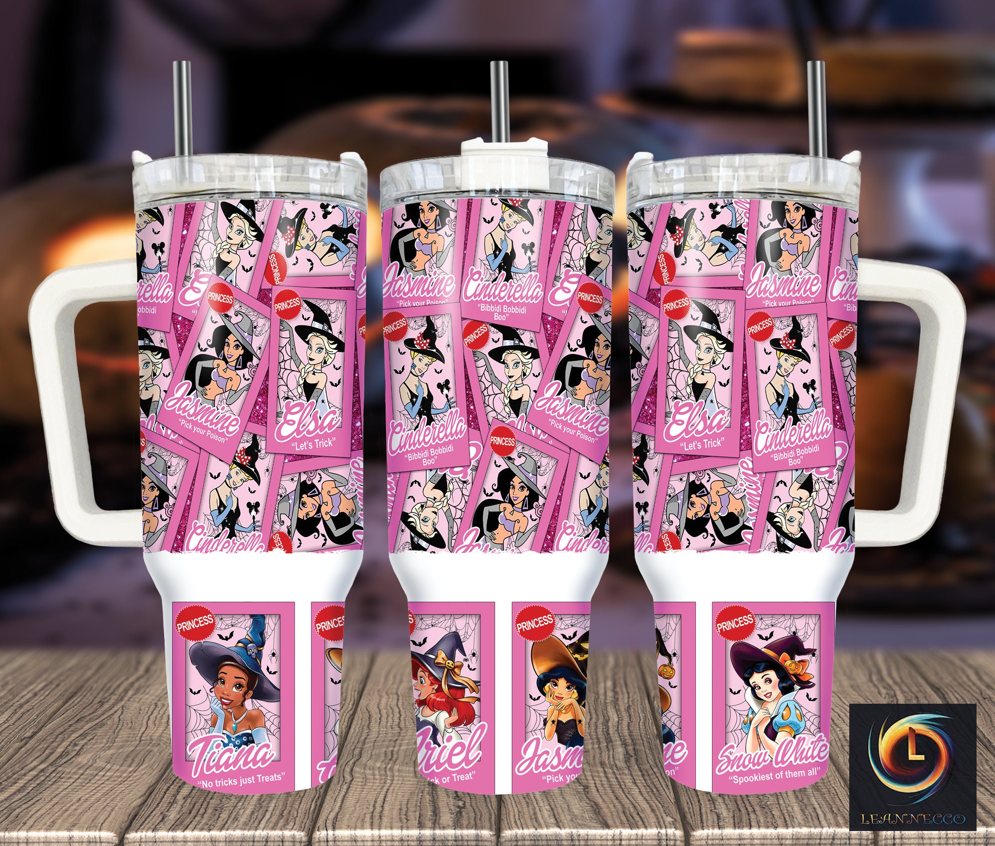 Halloween Princesses Disney Cartoon Custom Stanley Cup 40 oz 30 oz Tumbler With HandleTVC2301997