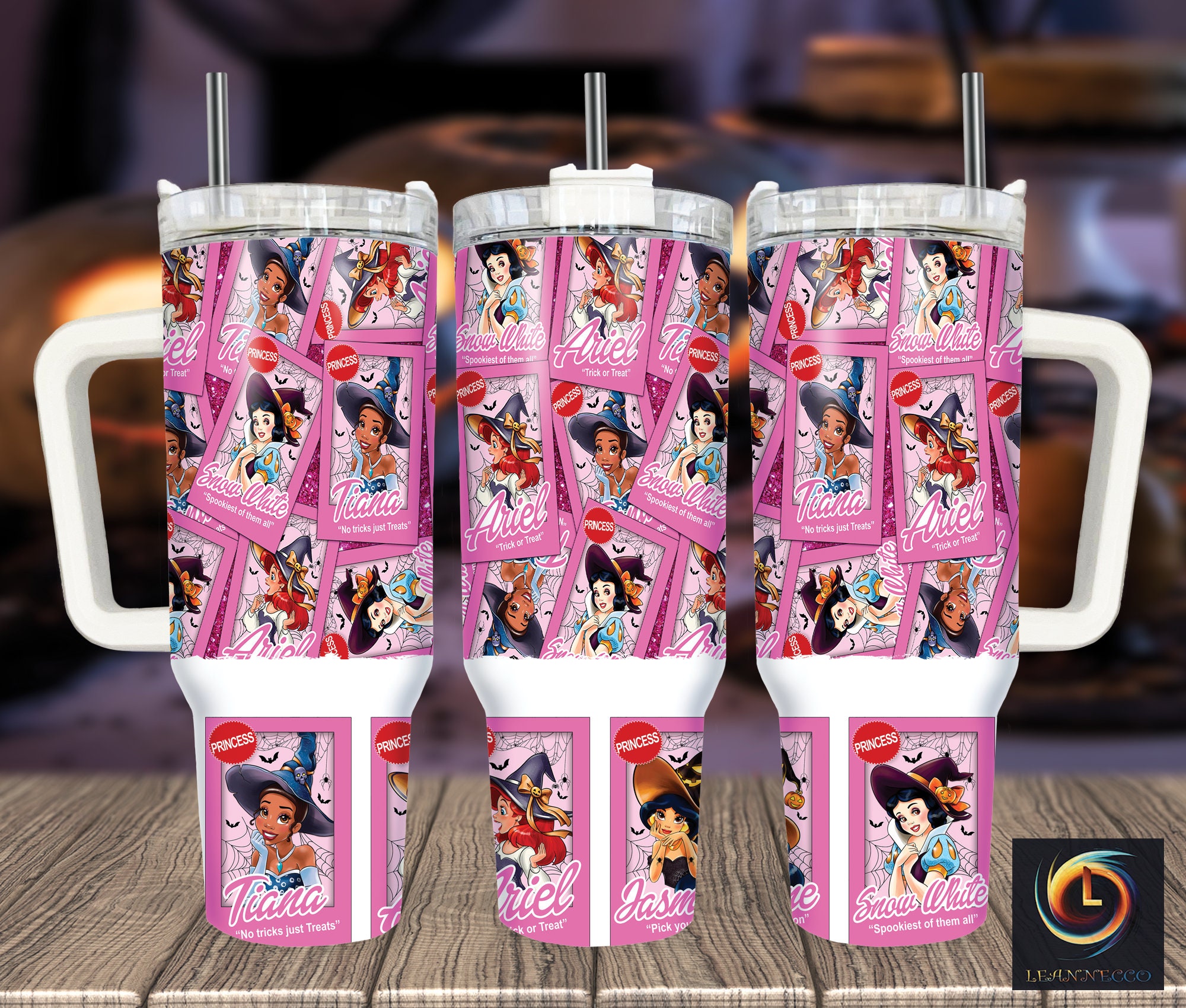 Halloween Princesses Disney Cartoon Custom Stanley Cup 40 oz 30 oz Tumbler With HandleTVC2301997