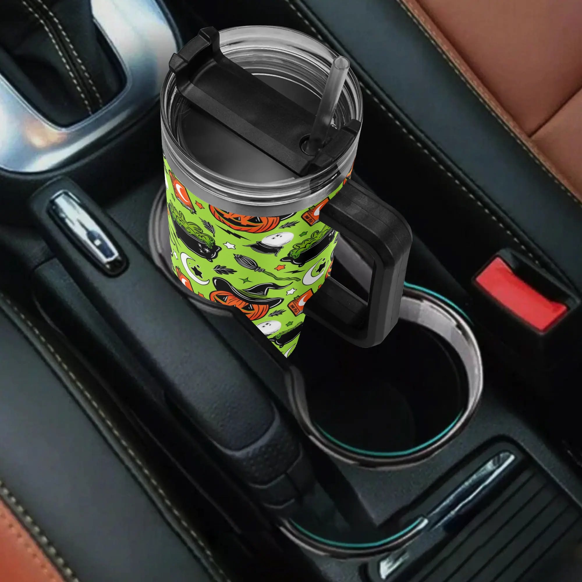 Halloween Pumpkin Witch Custom Stanley Cup 40 oz 30 oz Tumbler With HandleTVC2301584 - Image 4