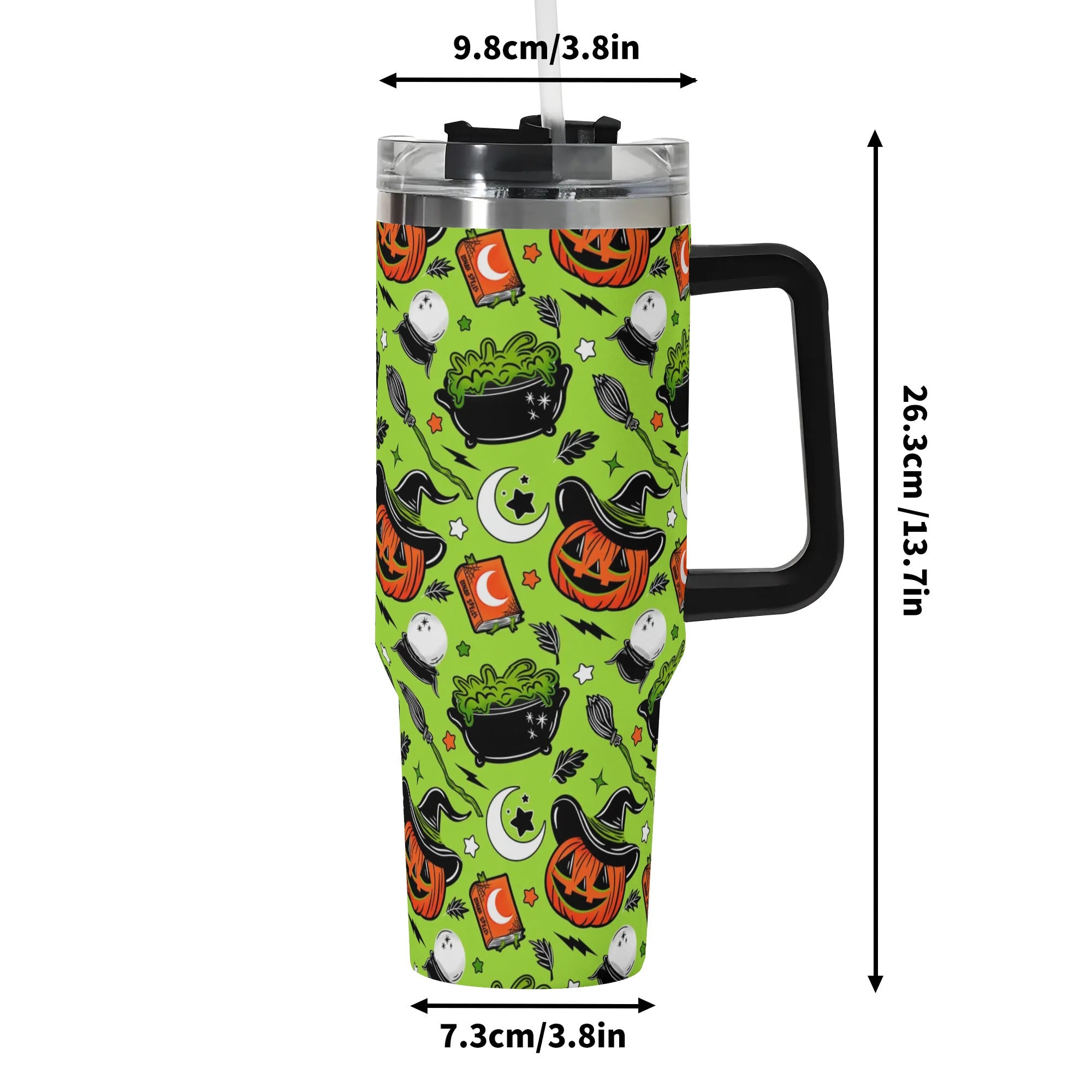 Halloween Pumpkin Witch Custom Stanley Cup 40 oz 30 oz Tumbler With HandleTVC2301584 - Image 6