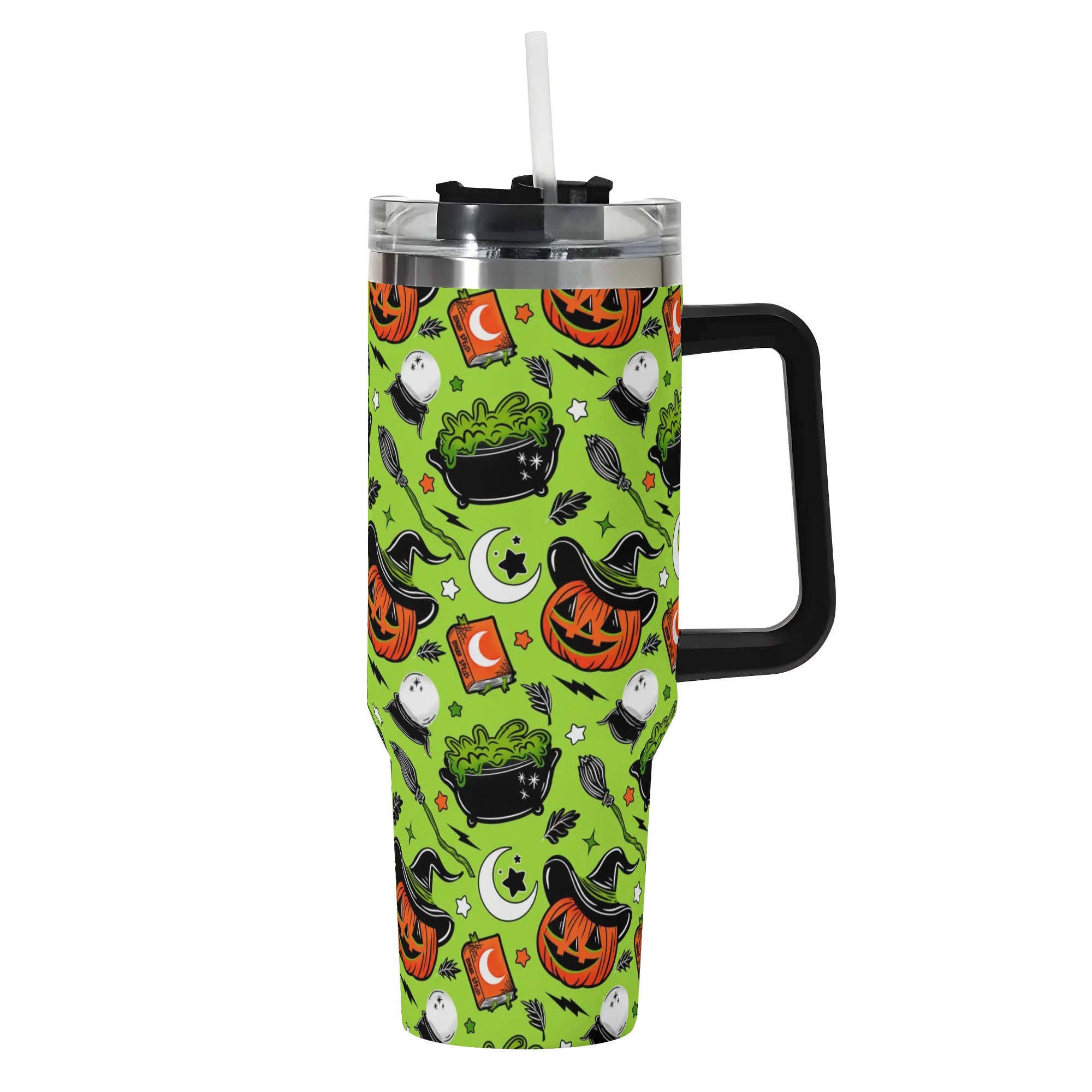 Halloween Pumpkin Witch Custom Stanley Cup 40 oz 30 oz Tumbler With HandleTVC2301584 - Image 2
