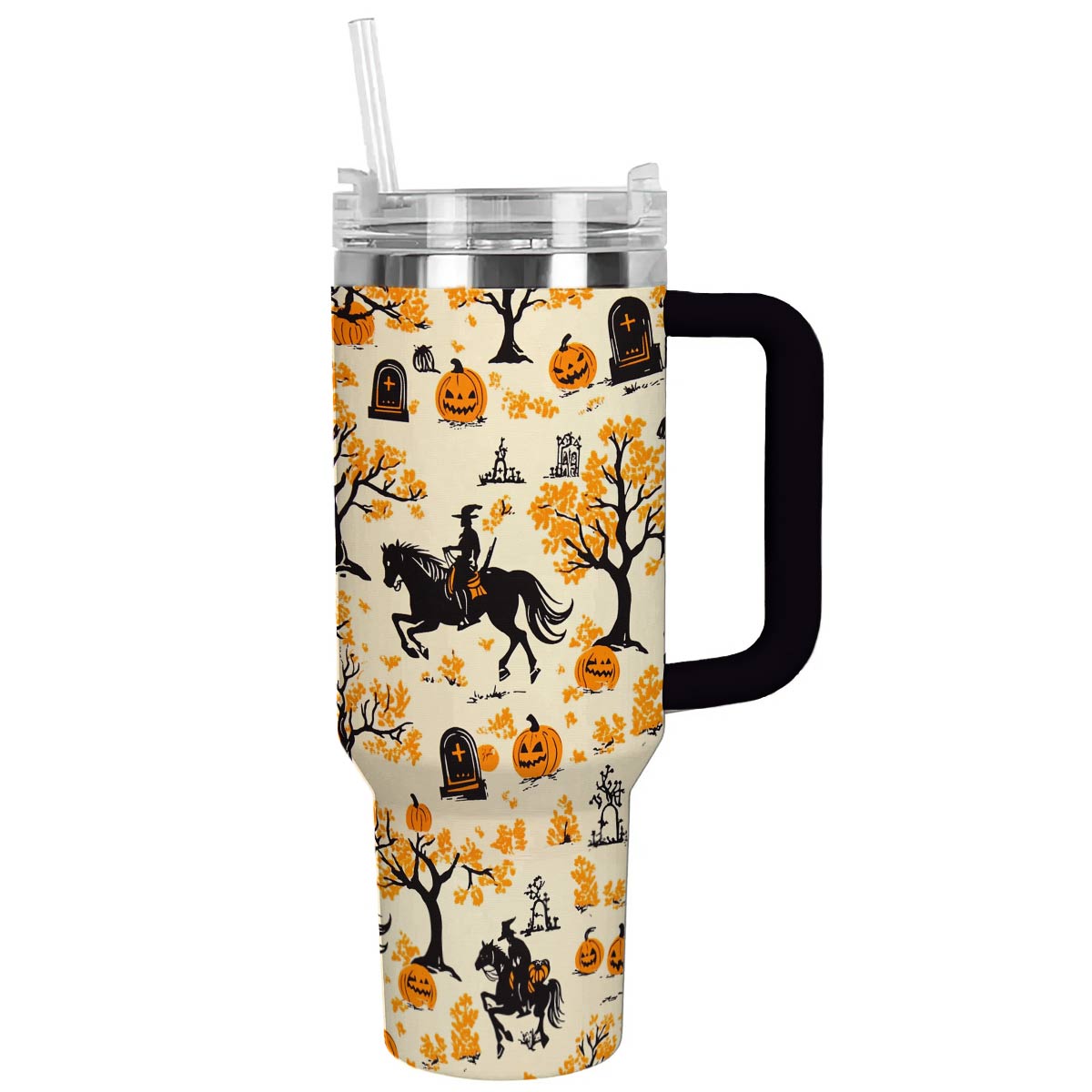 Halloween Riding Pumpkins Custom Stanley Cup 40 oz 30 oz Tumbler With HandleTVC2301680