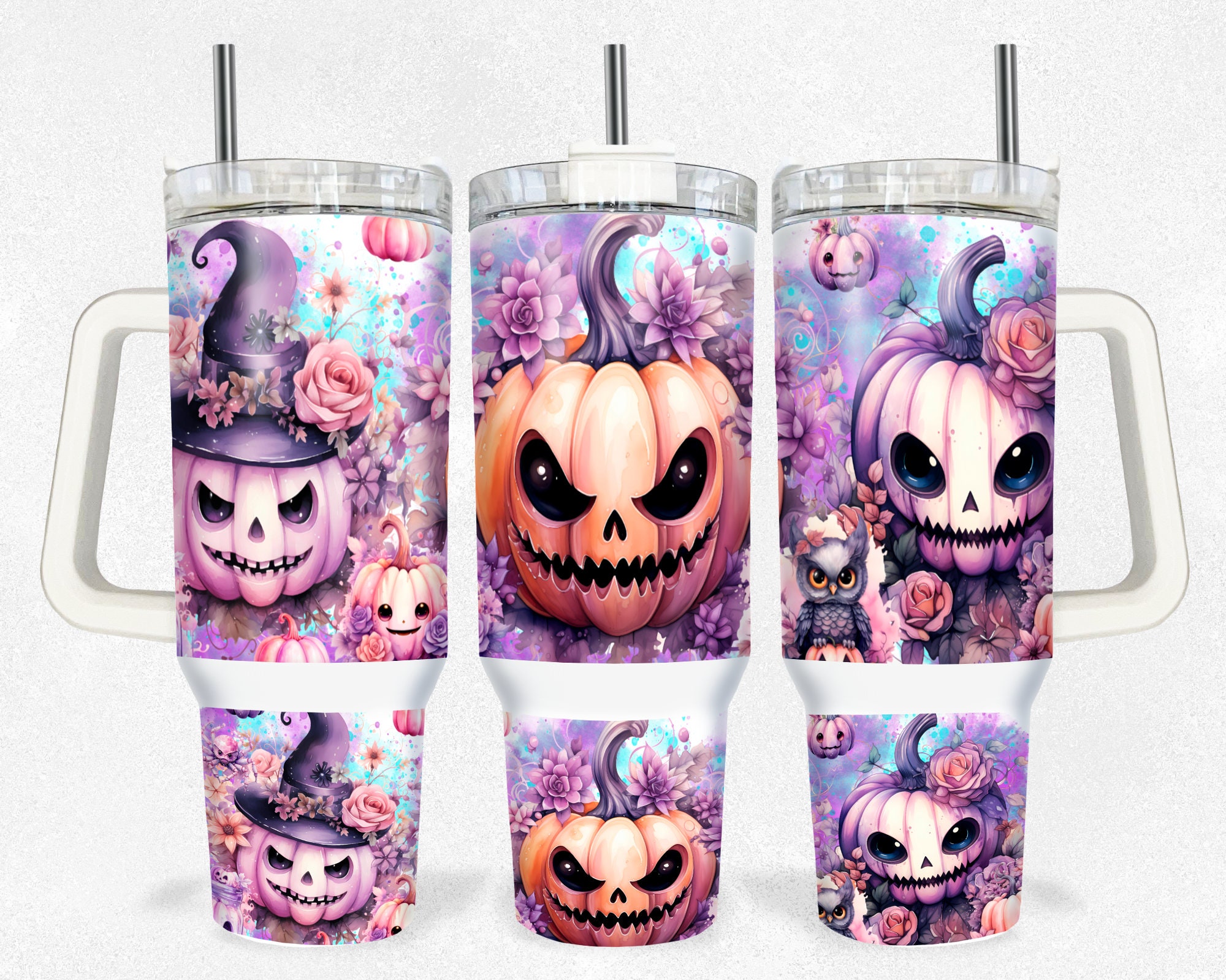 Halloween Scary Pumpkins Custom Stanley Cup 40 oz 30 oz Tumbler With HandleTVC2301156