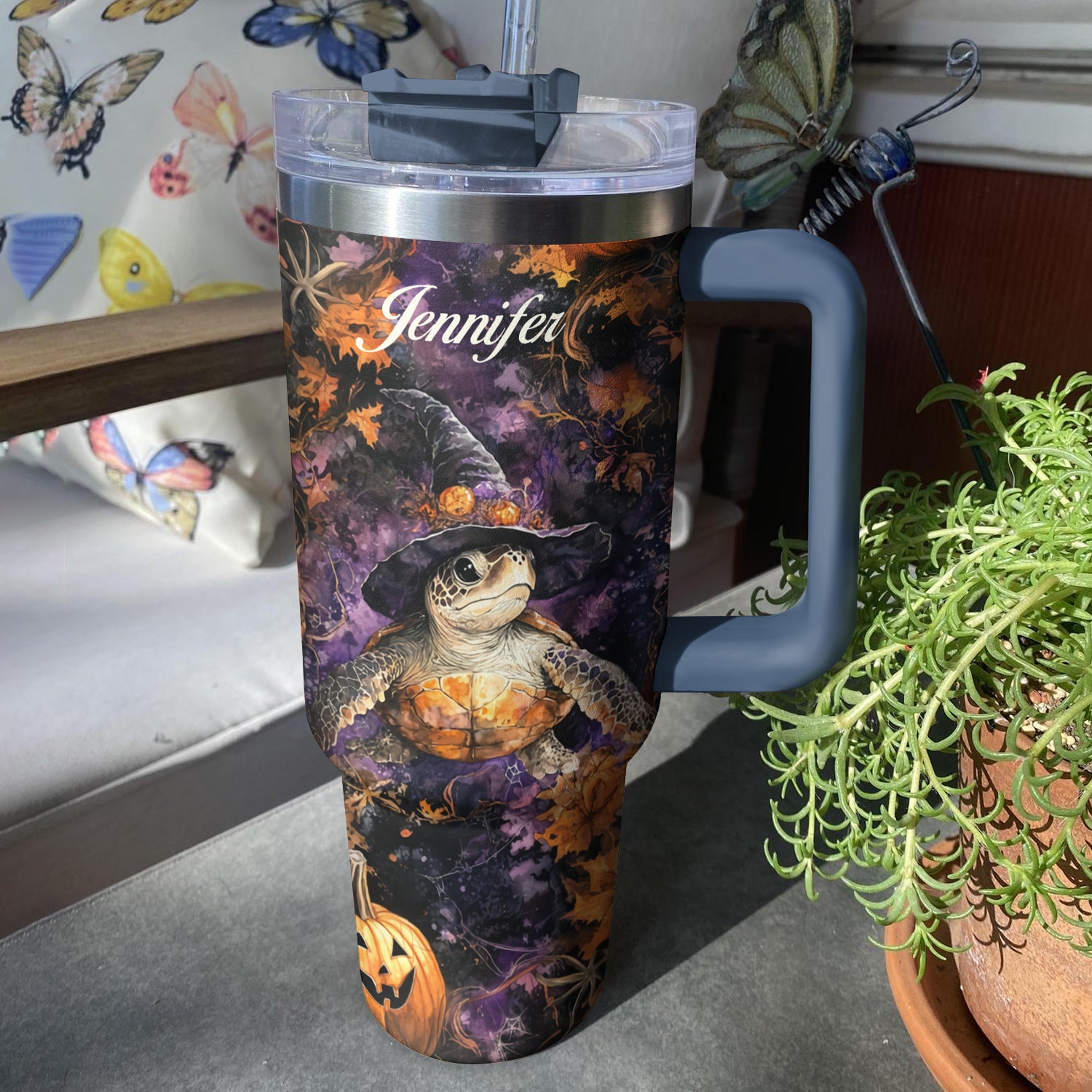 Halloween Sea Turtle Custom Stanley Cup 40 oz 30 oz Tumbler With HandleTVC2301585 - Image 2