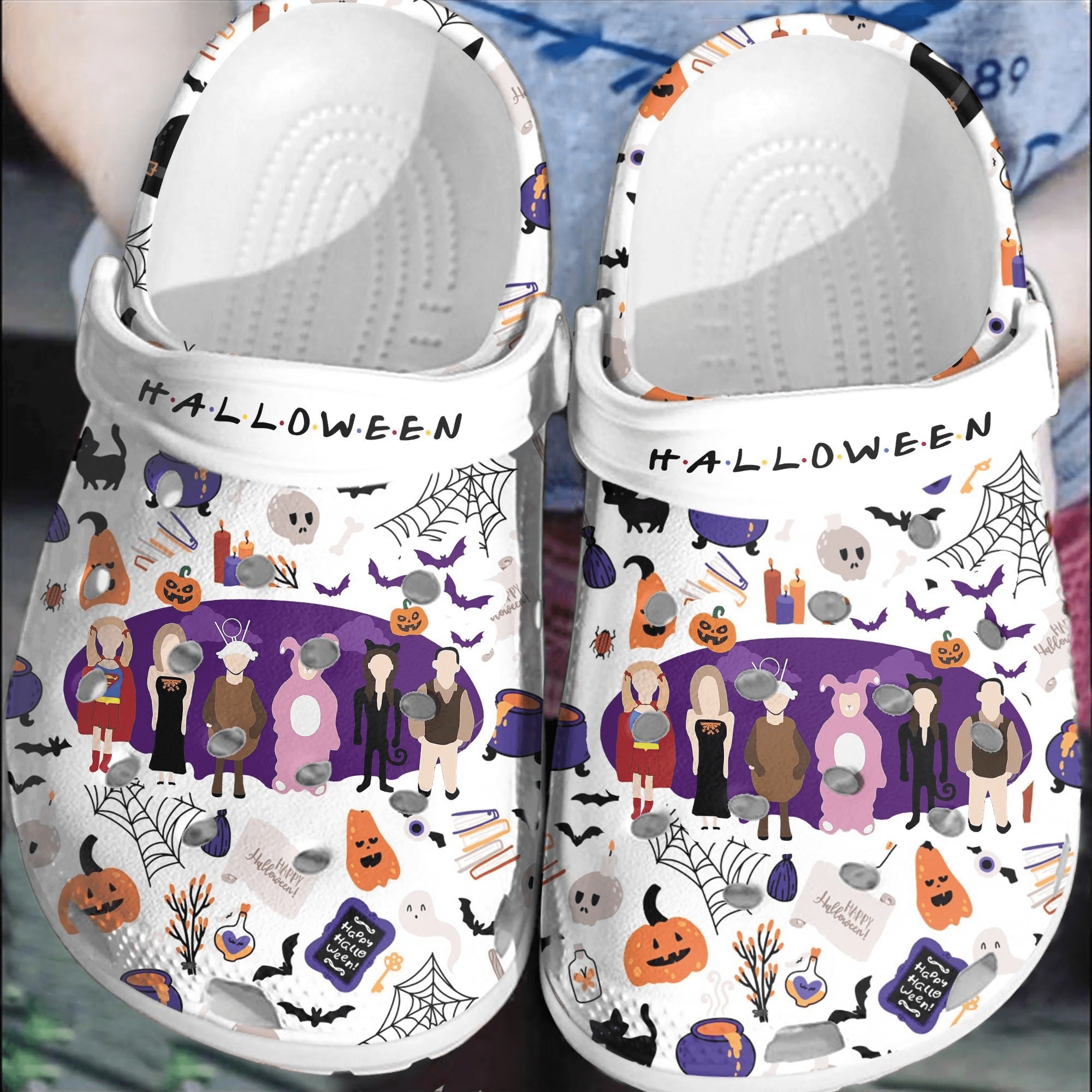Halloween Shoes Crocs Crocband Clogs Shoes For Men Women