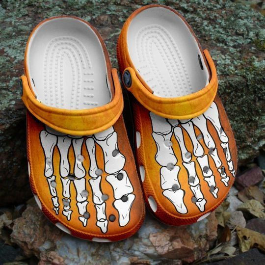 Halloween Skeleton Classic Clog Shoes