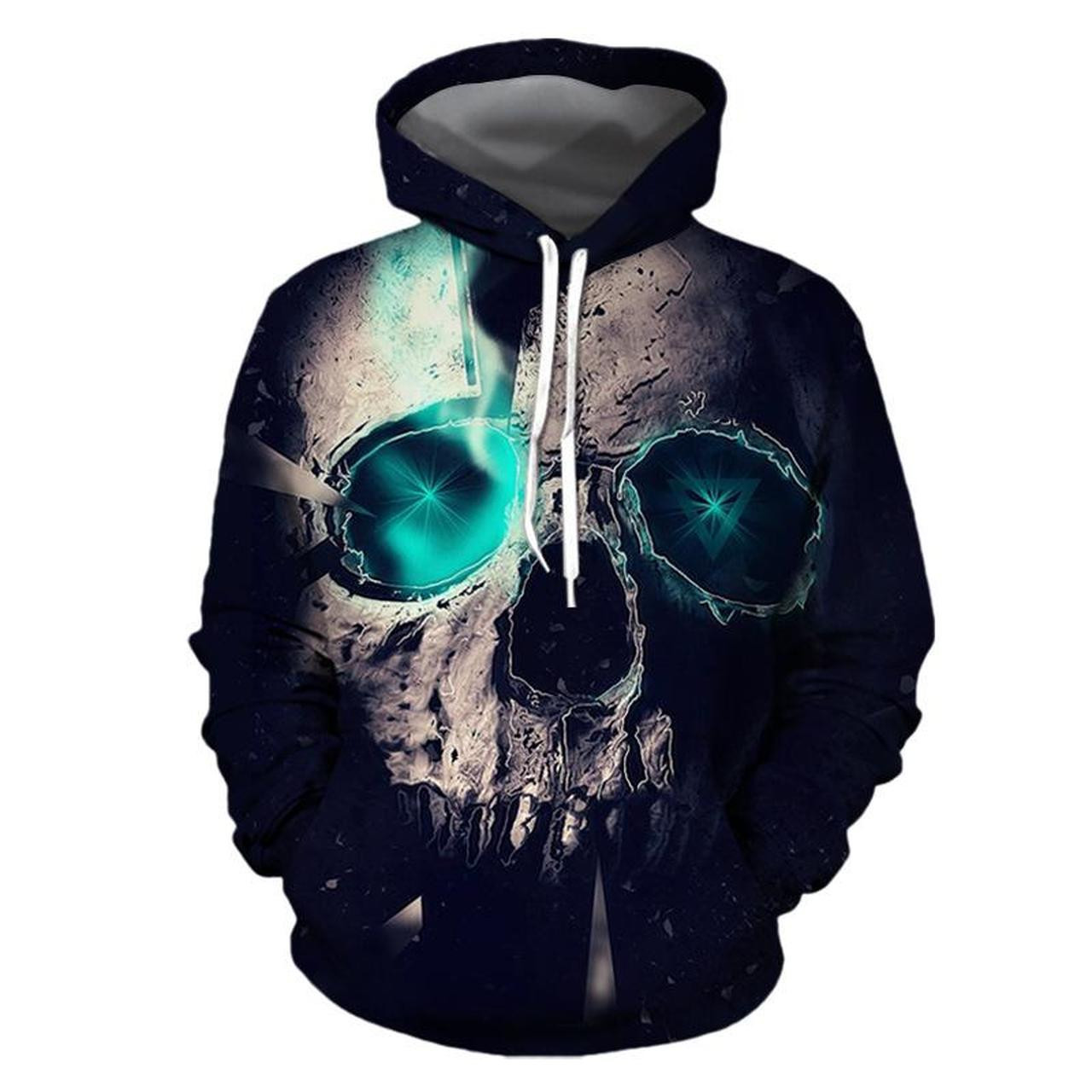 Halloween Skull 3D All Over Print Hoodie, Zip Hoodie