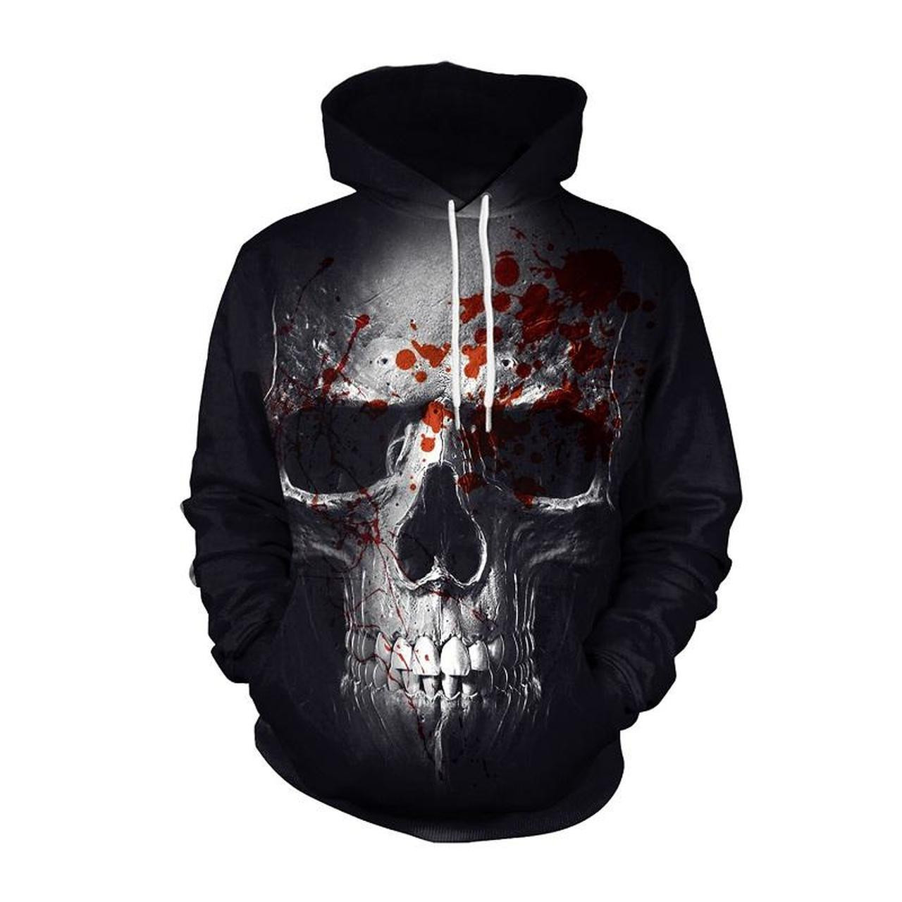 Halloween Skull 3D All Over Print Hoodie, Zip Hoodie