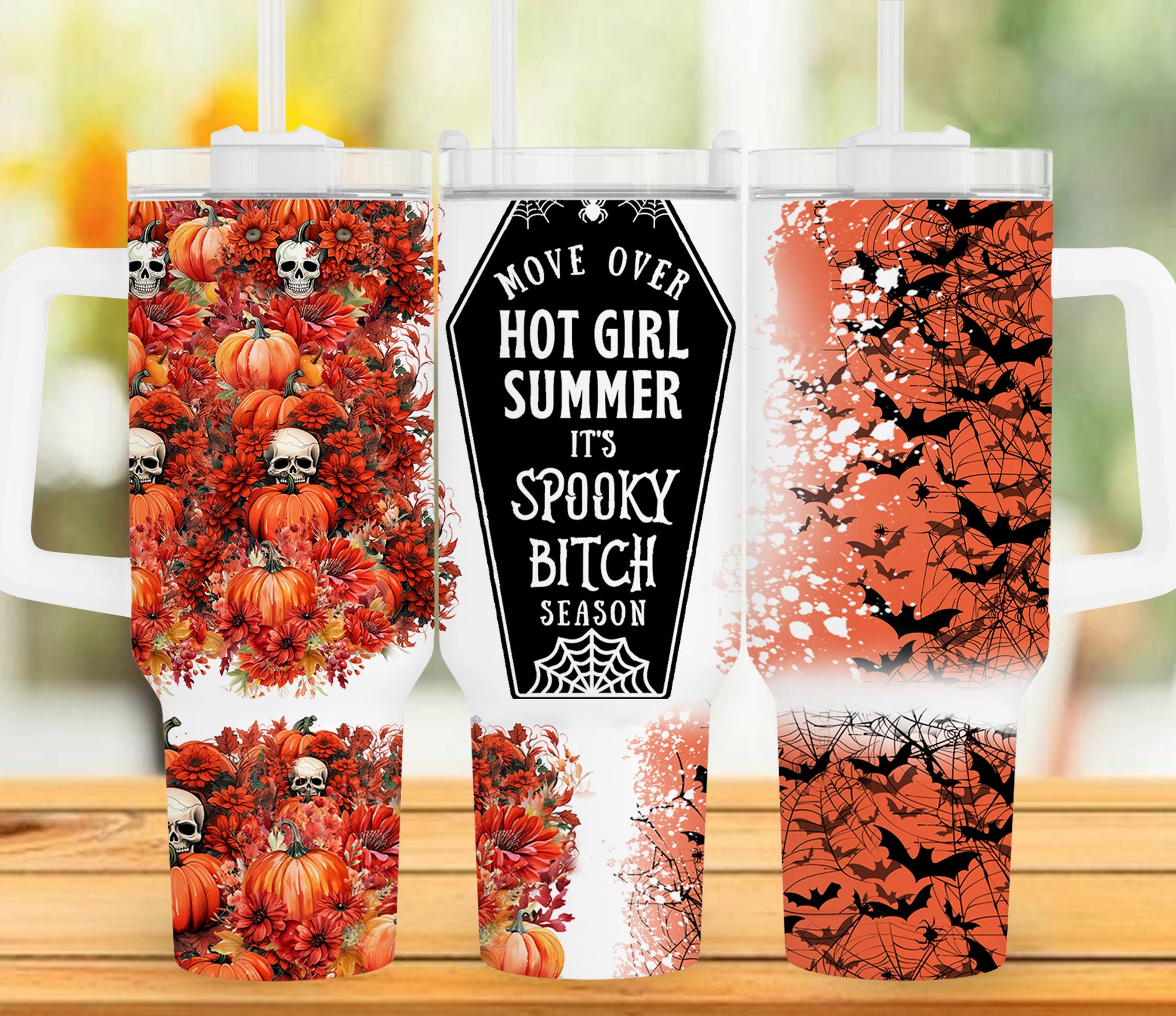 Halloween Spooky Bitch Season Custom Stanley Cup 40 oz 30 oz Tumbler With HandleTVC2301964