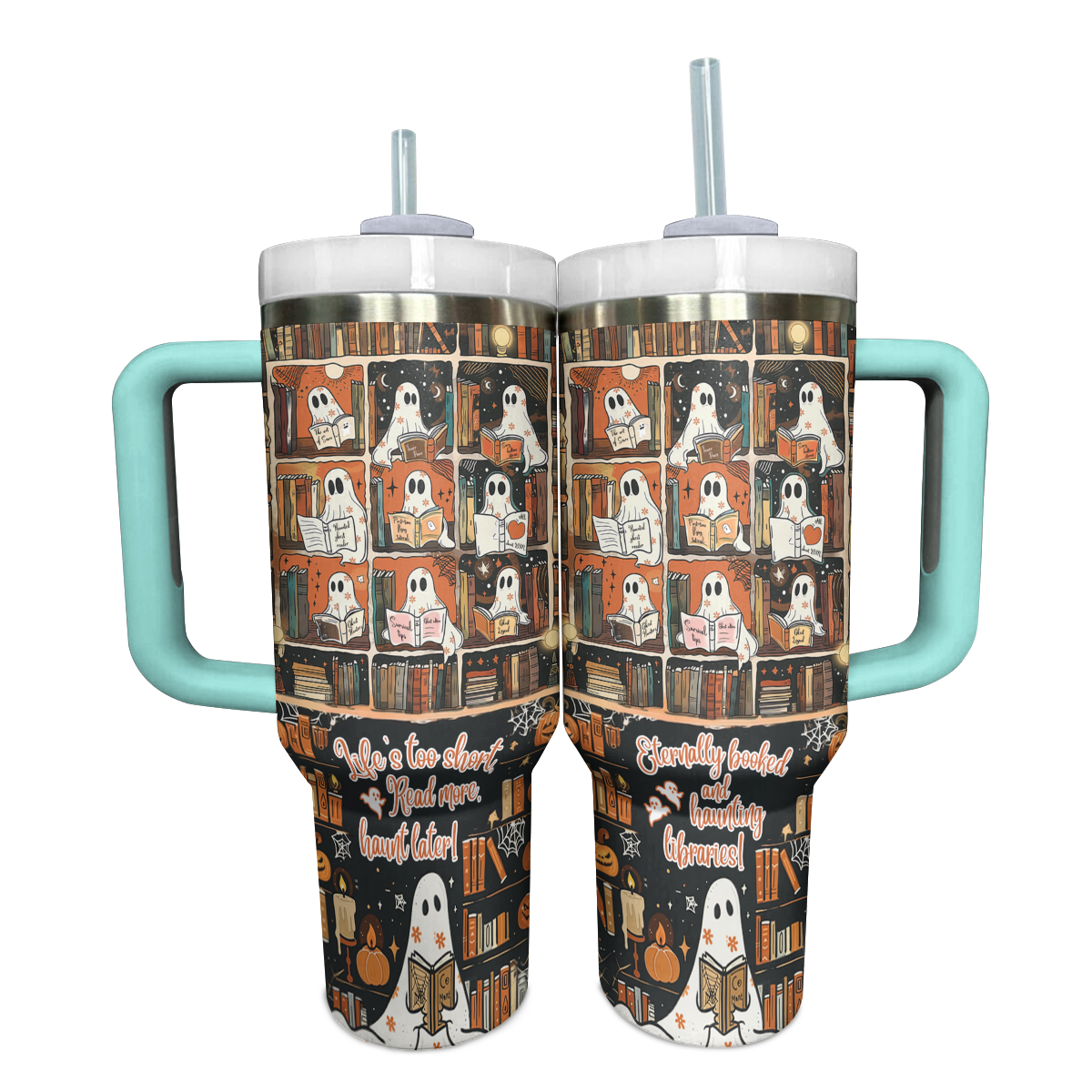 Halloween Spooky Ghost Readers Custom Stanley Cup 40 oz 30 oz Tumbler With HandleTVC2301673 - Image 15