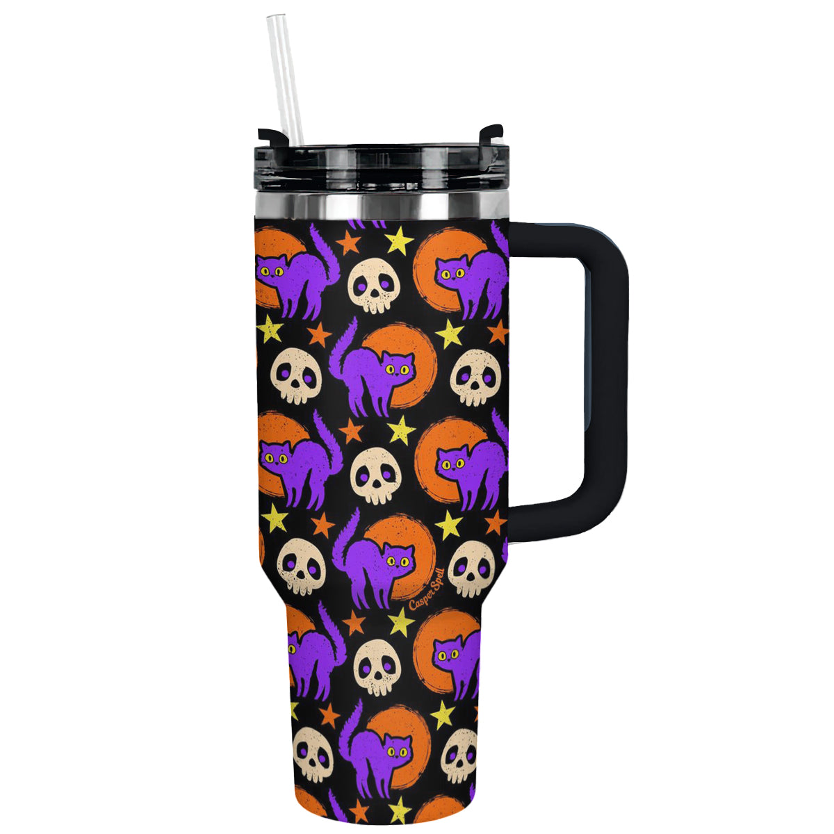 Halloween Spooky Night Cats Custom Stanley Cup 40 oz 30 oz Tumbler With HandleTVC2301585