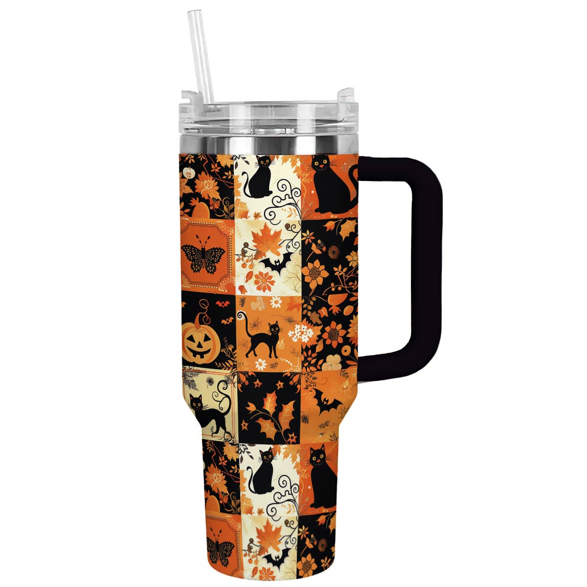 Halloween Spooky Patches Custom Stanley Cup 40 oz 30 oz Tumbler With HandleTVC2301585