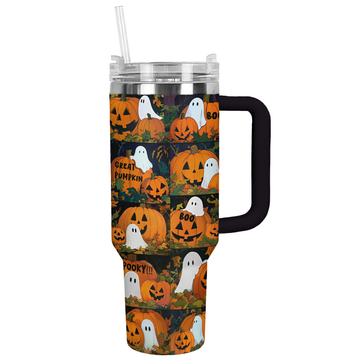Halloween Spooky Pumpkin Patch Custom Stanley Cup 40 oz 30 oz Tumbler With HandleTVC2301585