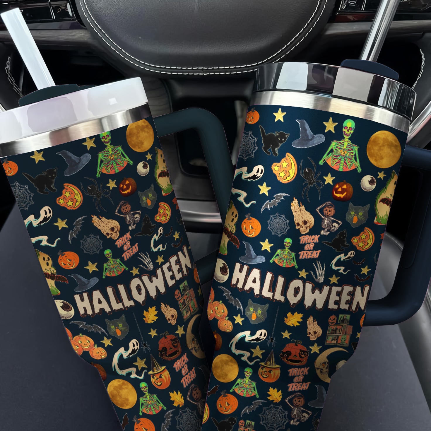 Halloween Spooky Sips Custom Stanley Cup 40 oz 30 oz Tumbler With HandleTVC2301676 - Image 2