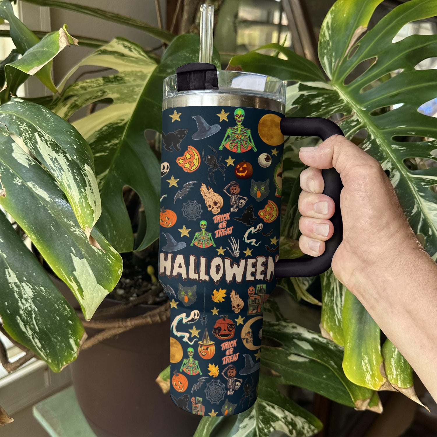 Halloween Spooky Sips Custom Stanley Cup 40 oz 30 oz Tumbler With HandleTVC2301676 - Image 3