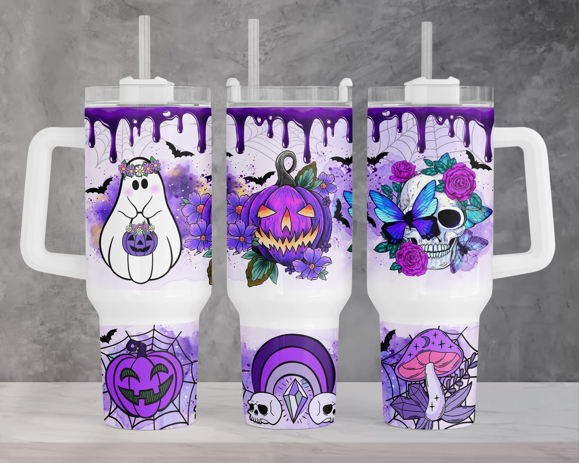 Halloween Spooky Vibes Custom Stanley Cup 40 oz 30 oz Tumbler With HandleTVC2301957