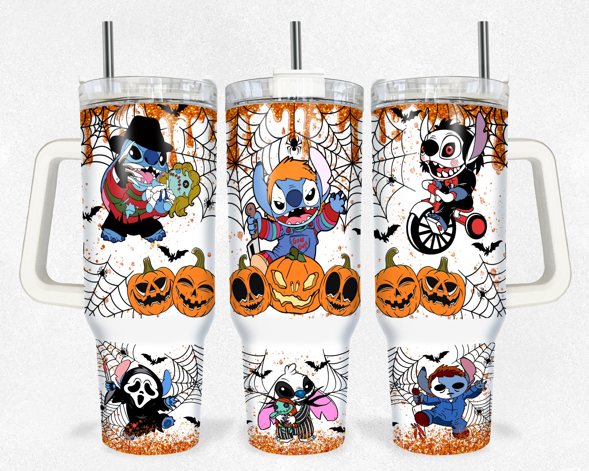 Halloween Stitch Disney Cartoon Custom Stanley Cup 40 oz 30 oz Tumbler With HandleTVC2301175