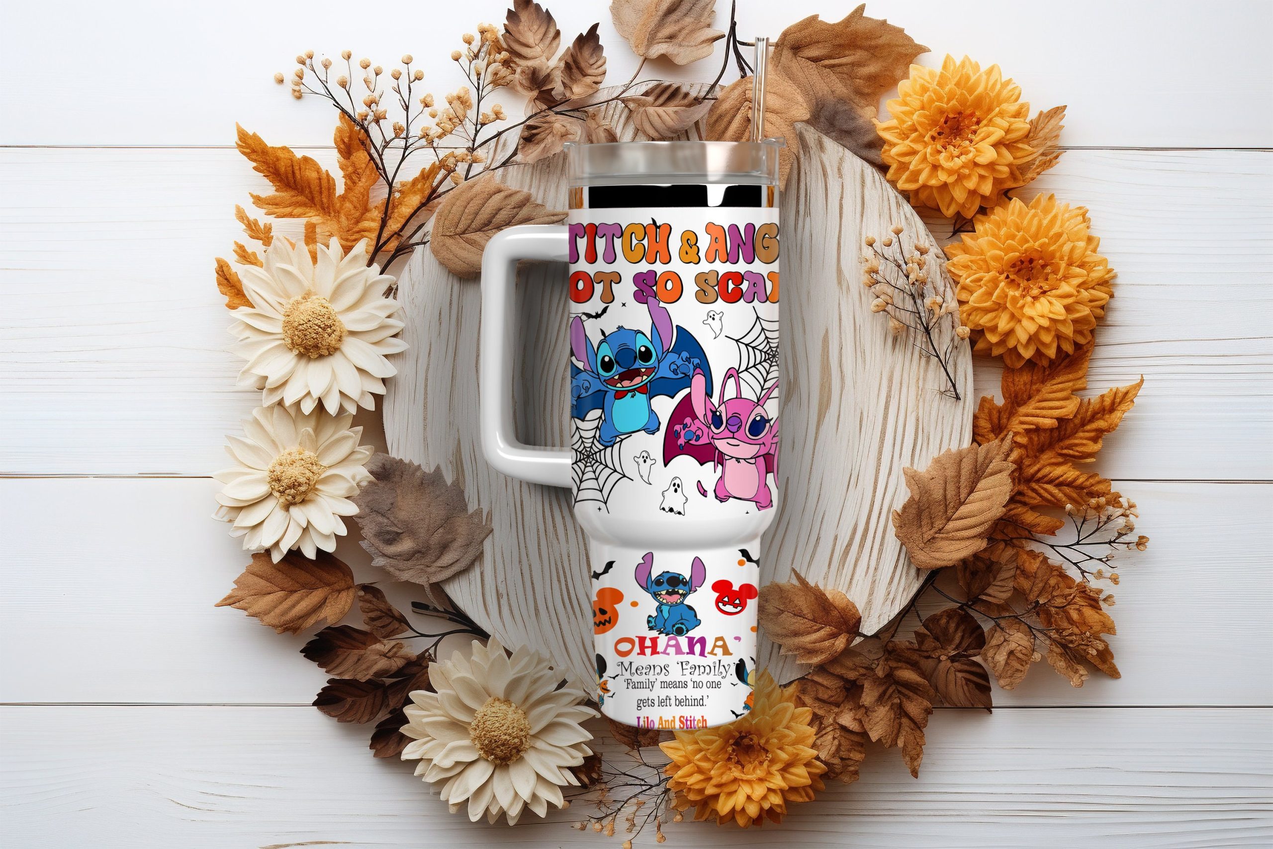 Halloween Stitch Disney Cartoon Custom Stanley Cup 40 oz 30 oz Tumbler With HandleTVC2301883