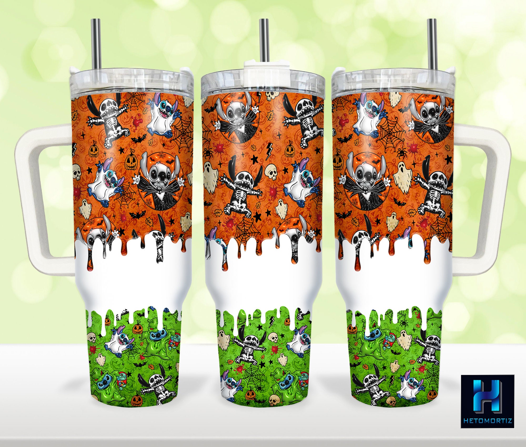 Halloween Stitch Disney Cartoon Custom Stanley Cup 40 oz 30 oz Tumbler With HandleTVC2301967