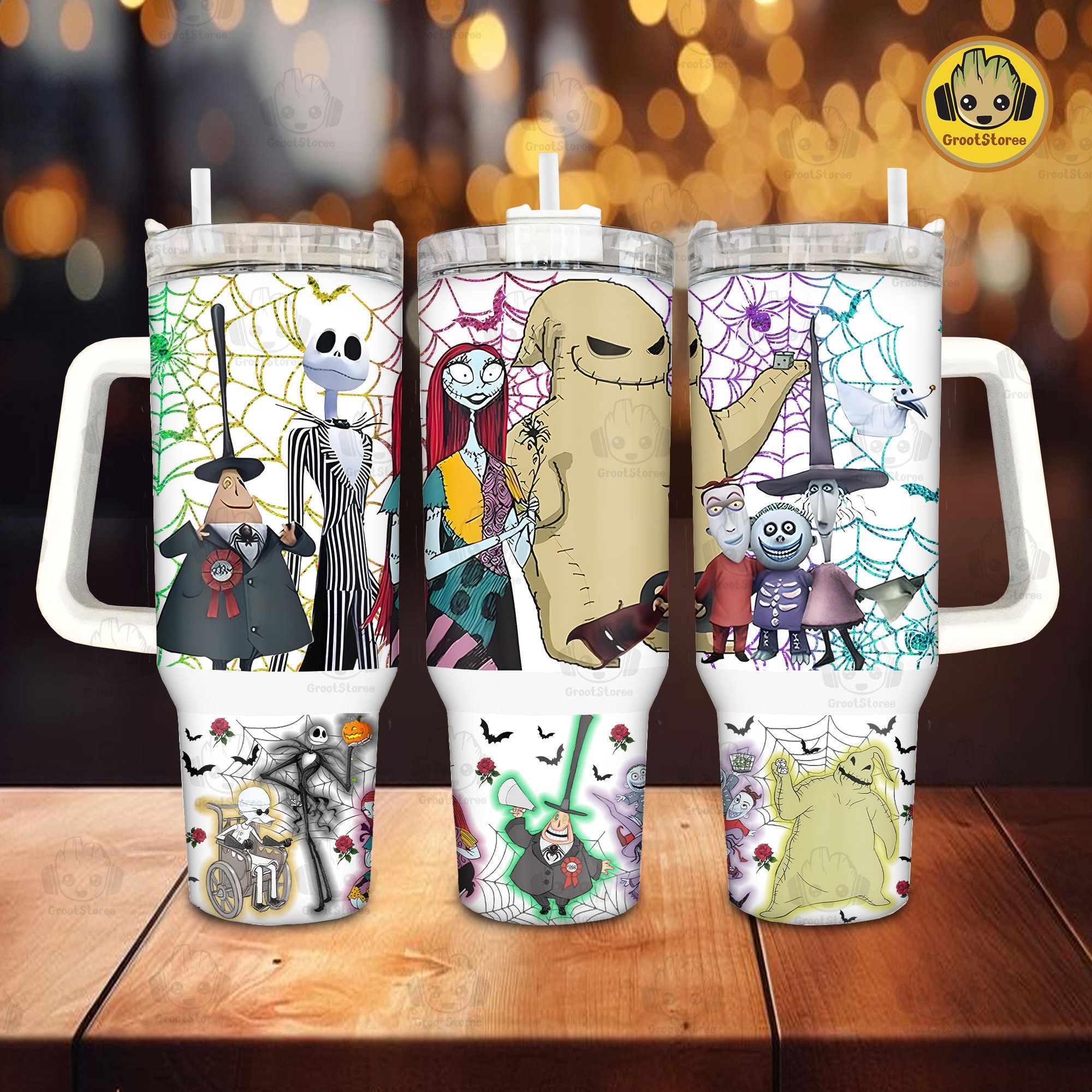 Halloween The Nightmare Before Christmas Disney Movies Custom Stanley Cup 40 oz 30 oz Tumbler With HandleTVC2301912