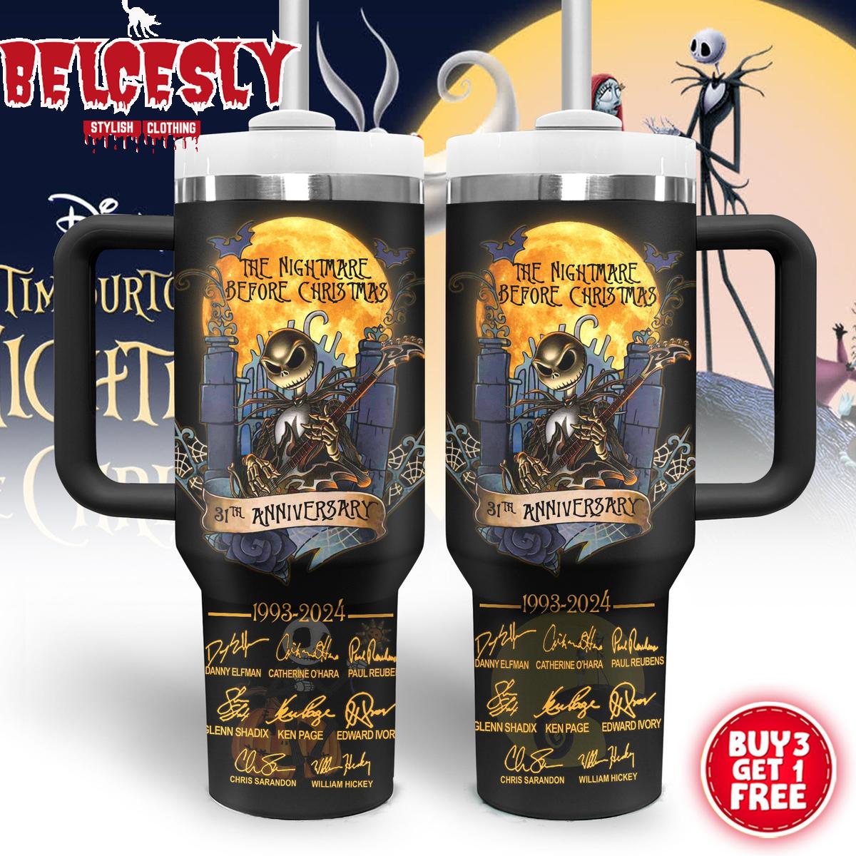 Halloween The Nightmare Before Christmas Movies Custom Stanley Cup 40 oz 30 oz Tumbler With HandleTVC2301535