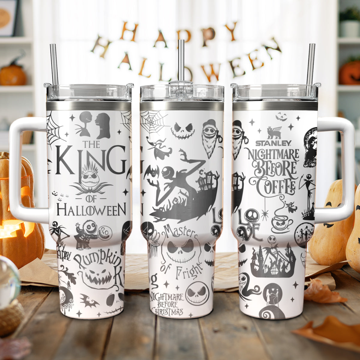 Halloween The Nightmare Before Christmas Movies Custom Stanley Cup 40 oz 30 oz Tumbler With HandleTVC2301559