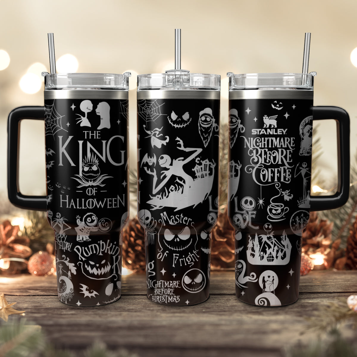 Halloween The Nightmare Before Christmas Movies Custom Stanley Cup 40 oz 30 oz Tumbler With HandleTVC2301560
