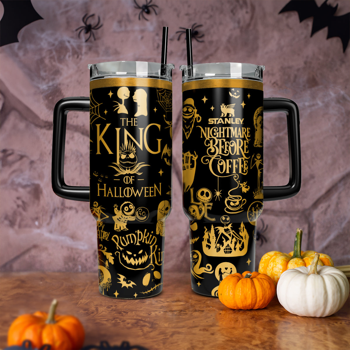 Halloween The Nightmare Before Christmas Movies Custom Stanley Cup 40 oz 30 oz Tumbler With HandleTVC2301560