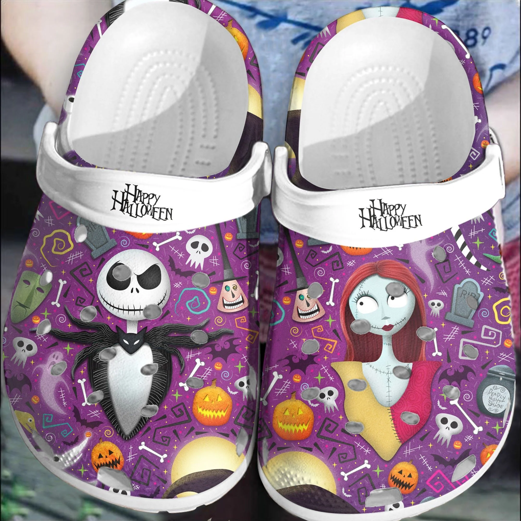 Halloween The Nightmare Before ChristmasCrocs Clogs Crocband Comfortable Shoes For Men Women