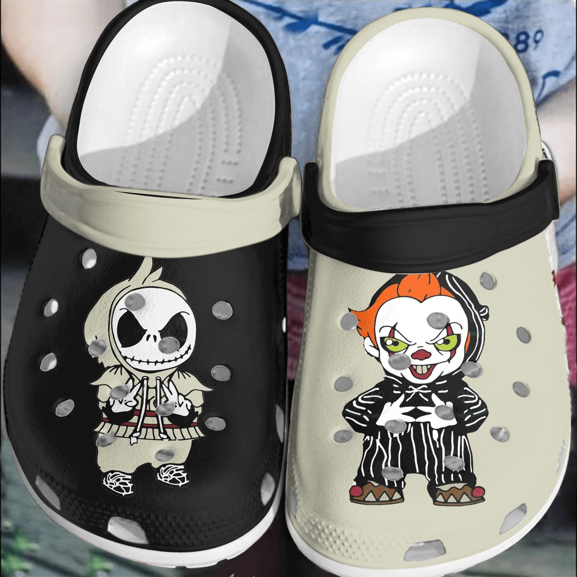 Halloween The Nightmare Before ChristmasCrocs Crocband Shoes Comfortable Clogs For Men Women