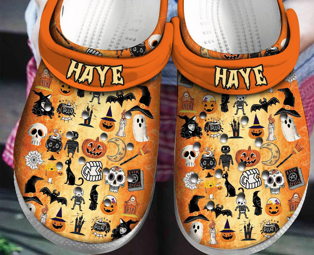 Halloween Things Pumpkin Rubber clog Shoes Comfy Footwear