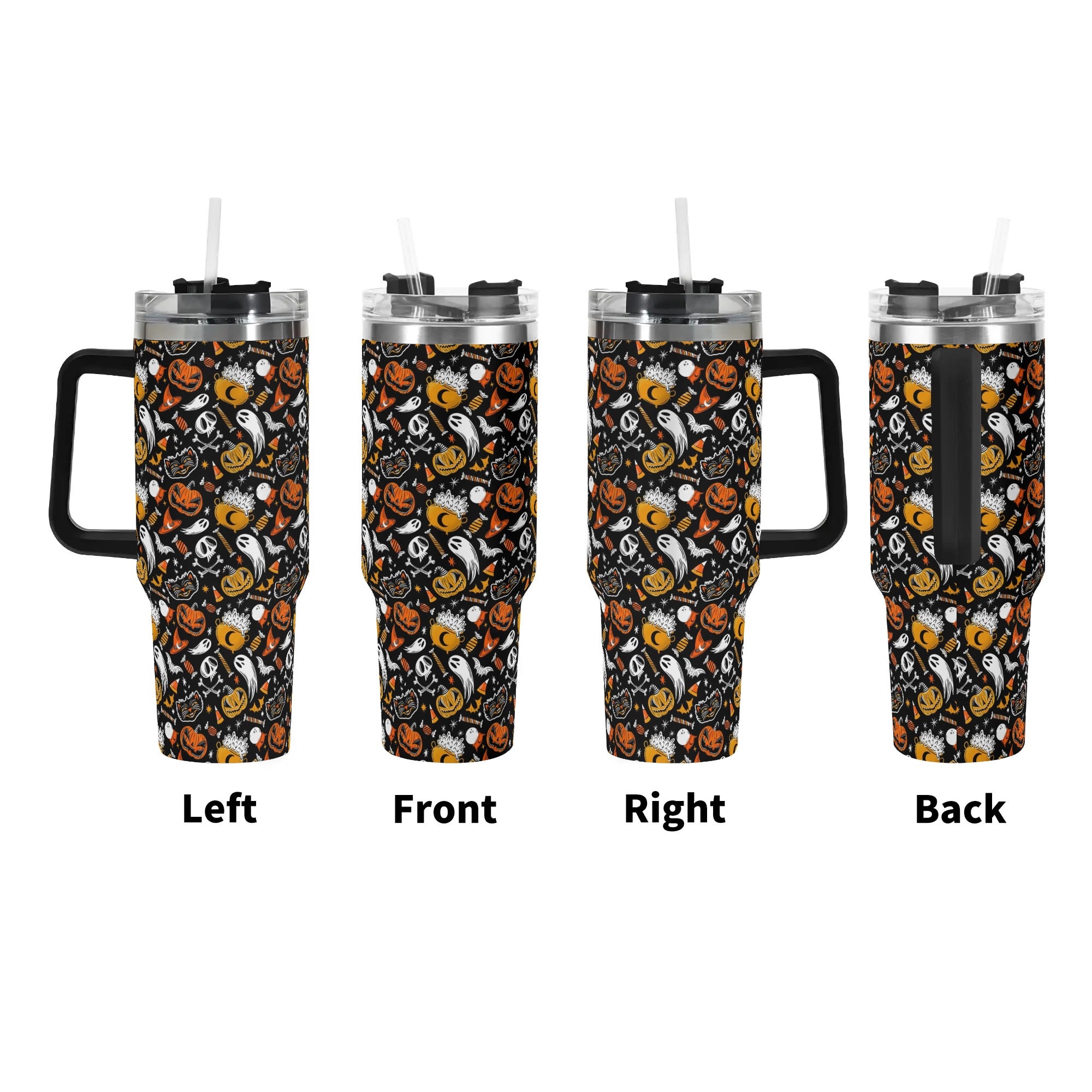 Halloween Trick Or Treat Spooky Custom Stanley Cup 40 oz 30 oz Tumbler With HandleTVC2301583 - Image 2