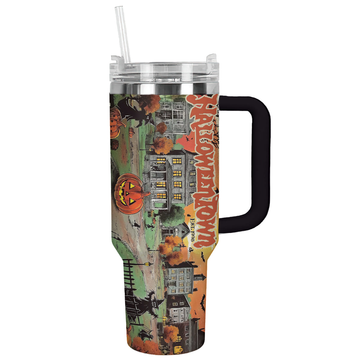 Halloween Vintage Town Custom Stanley Cup 40 oz 30 oz Tumbler With HandleTVC2301680