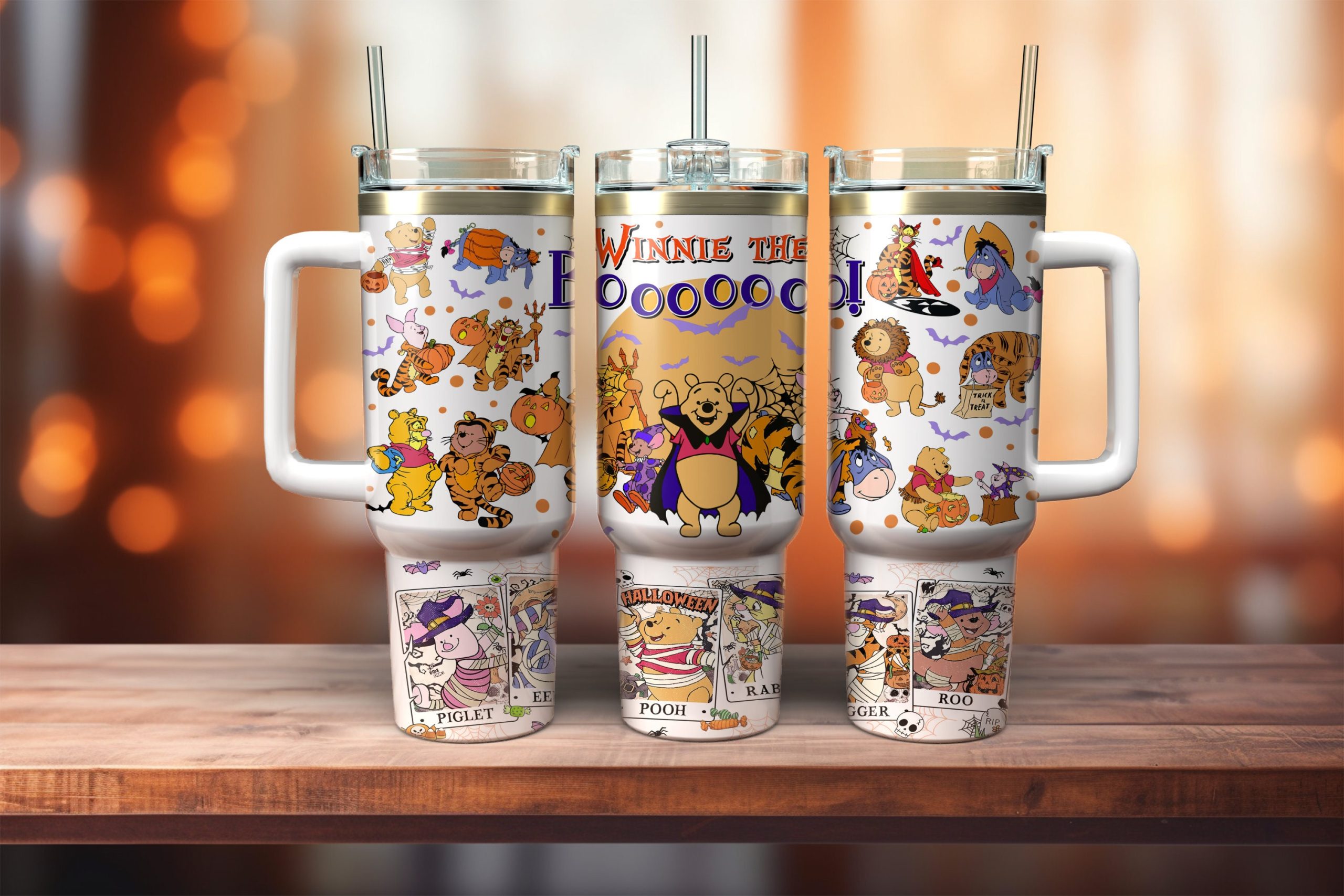 Halloween Winnie The Pooh Disney Cartoon Custom Stanley Cup 40 oz 30 oz Tumbler With HandleTVC2301886 - Image 2