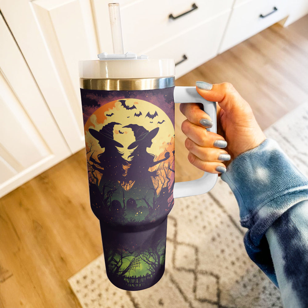 Halloween Witches Moon Custom Stanley Cup 40 oz 30 oz Tumbler With HandleTVC2301585 - Image 3