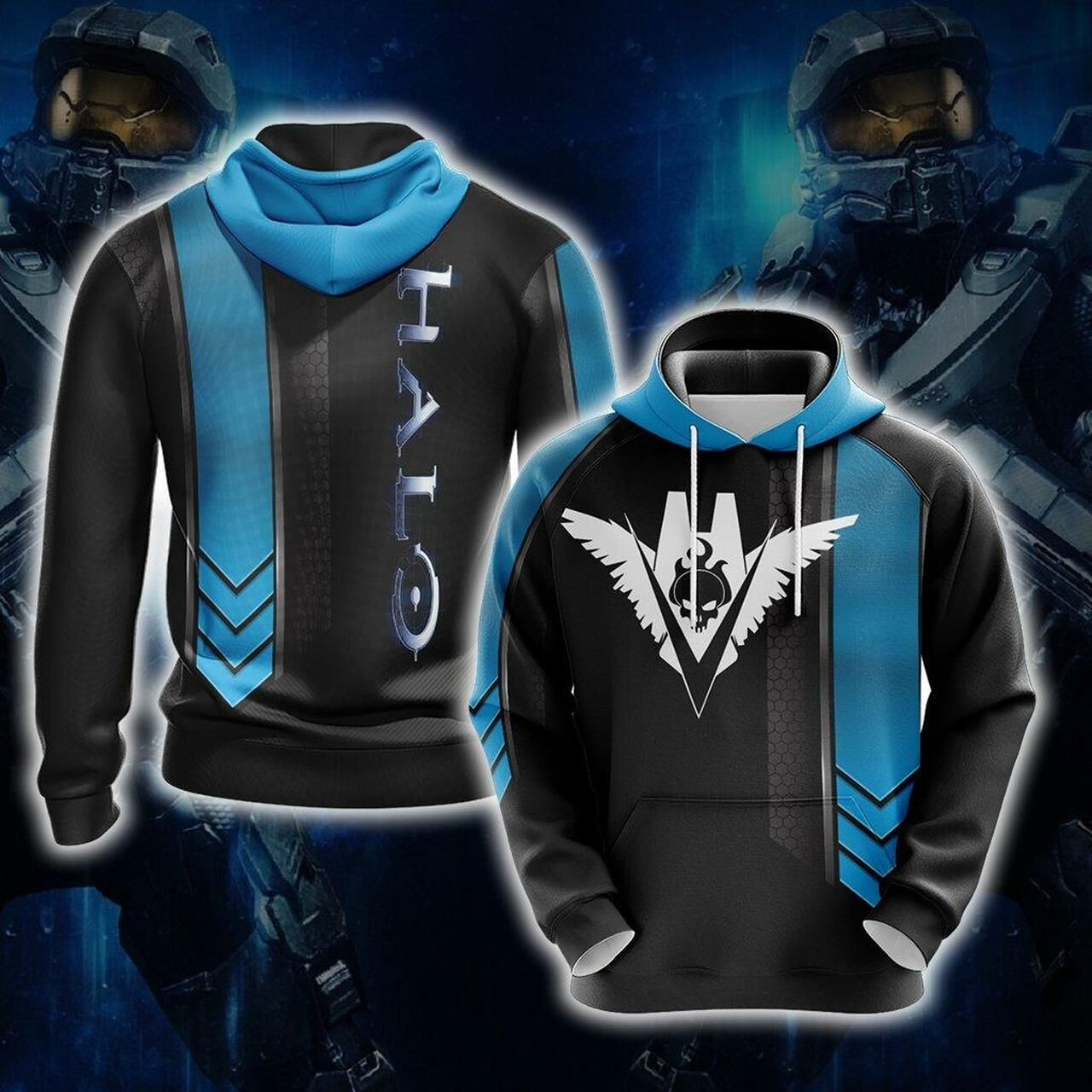 Halo Fireteam Raven Unisex 3D All Over Print Hoodie, Zip Hoodie