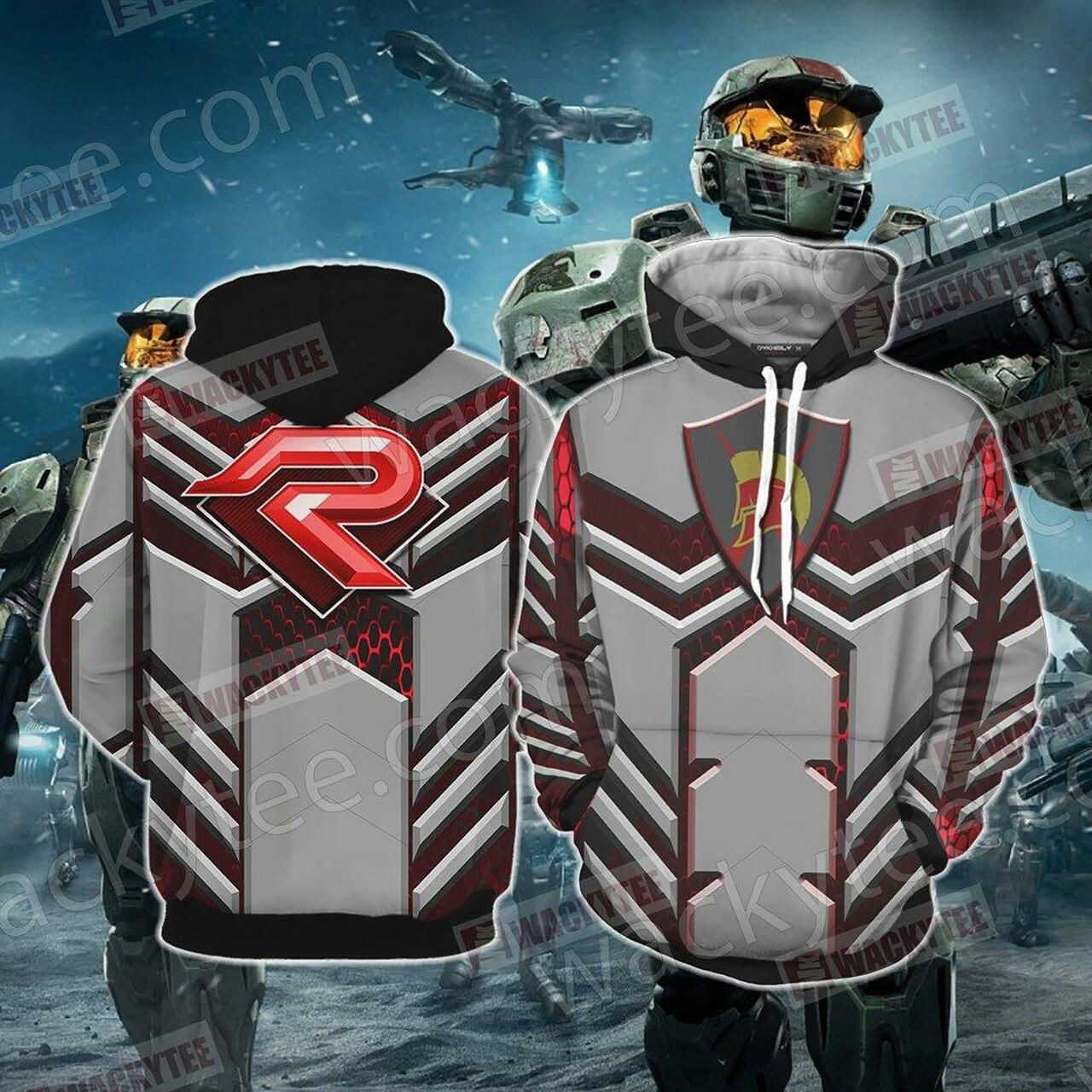 Halo - Red Team Unisex 3D All Over Print Hoodie, Zip Hoodie